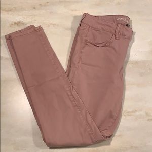 Pink Super Stretch American Eagle Jeans